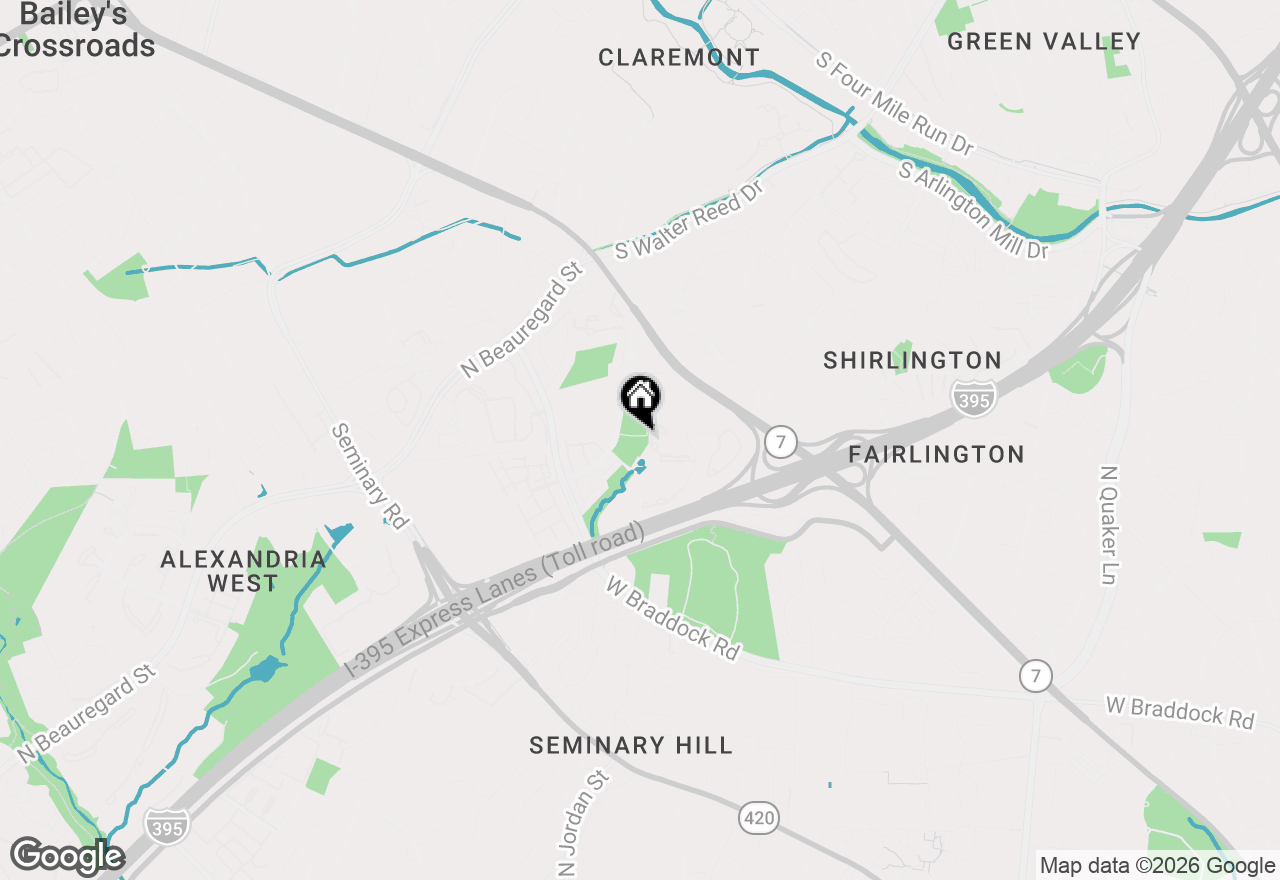 Map of 4550 Strutfield Lane #2115, Alexandria, VA 22311