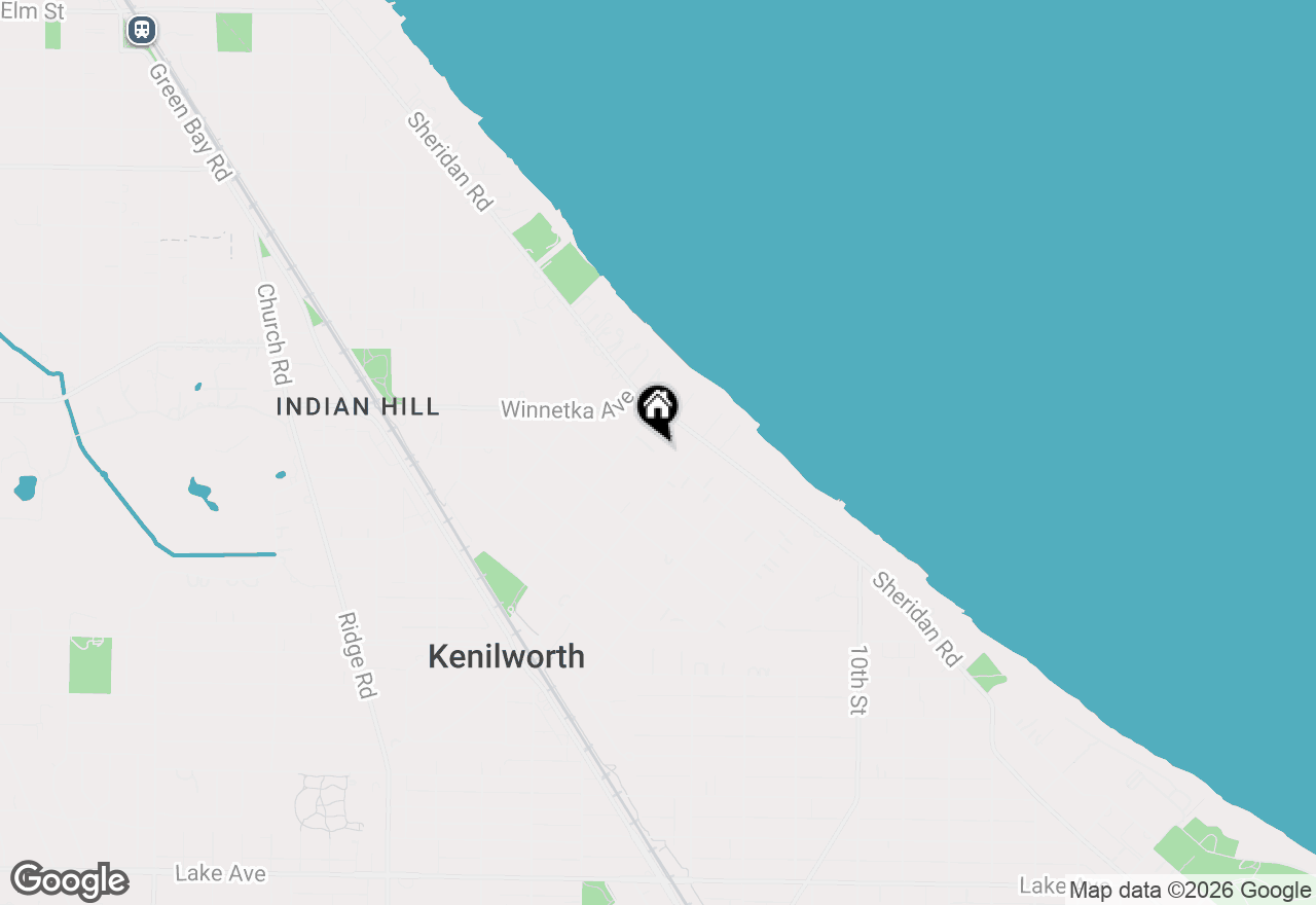 Map of 134 Melrose Avenue, Kenilworth, IL 60043