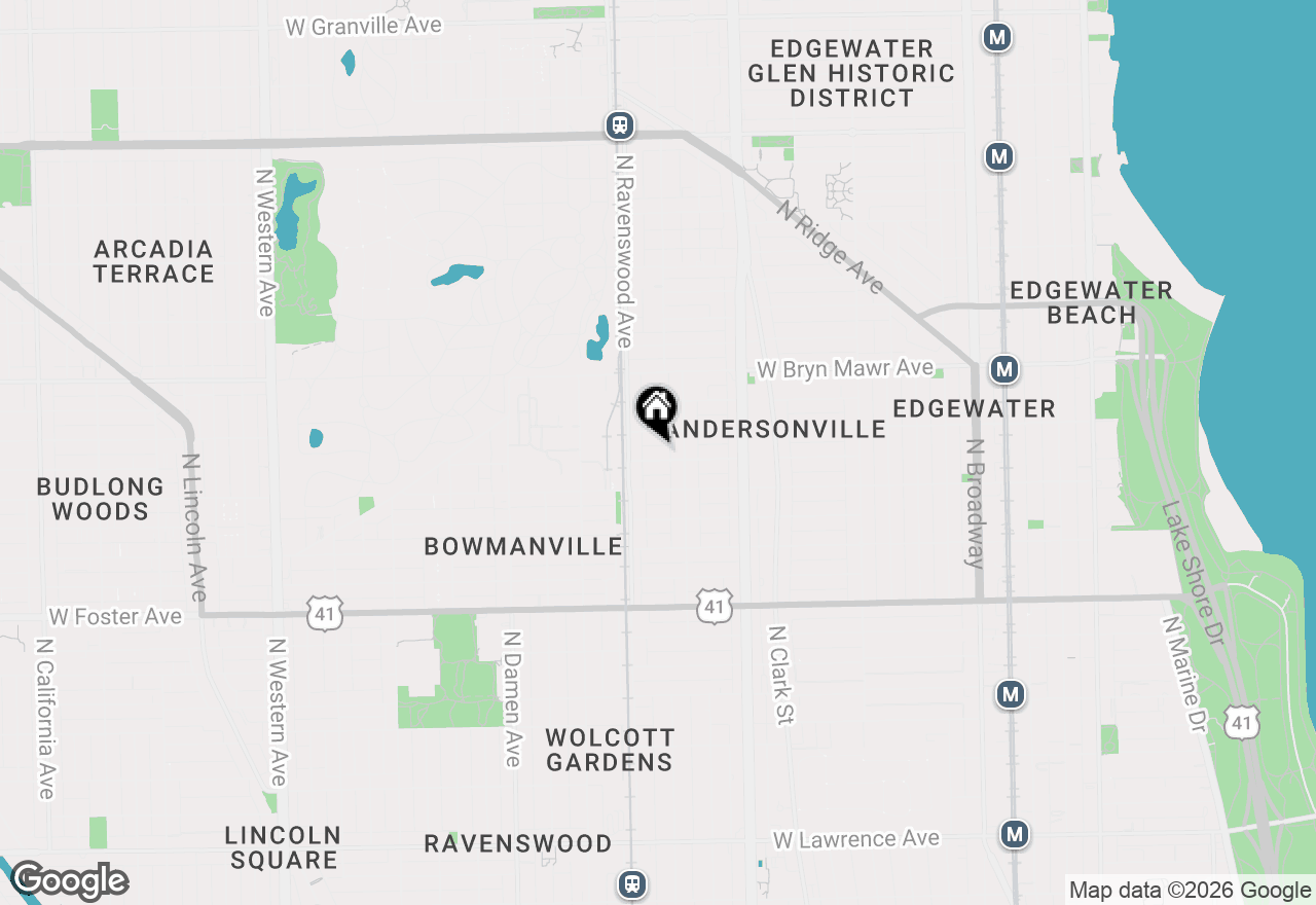 Map of 1728 W Rascher Avenue #2W, Chicago, IL 60640