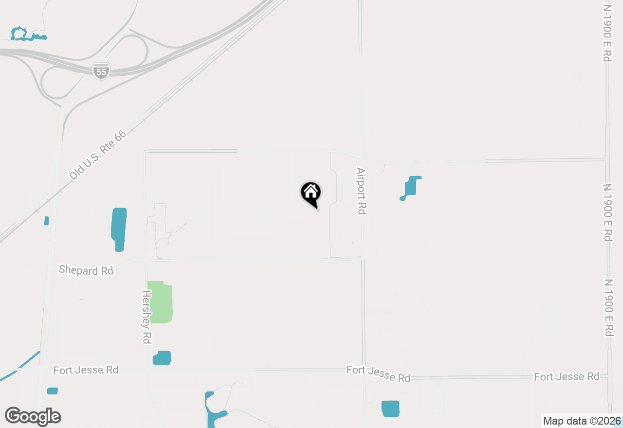 Map of 3251 Butterfly Drive, Normal, IL 61761