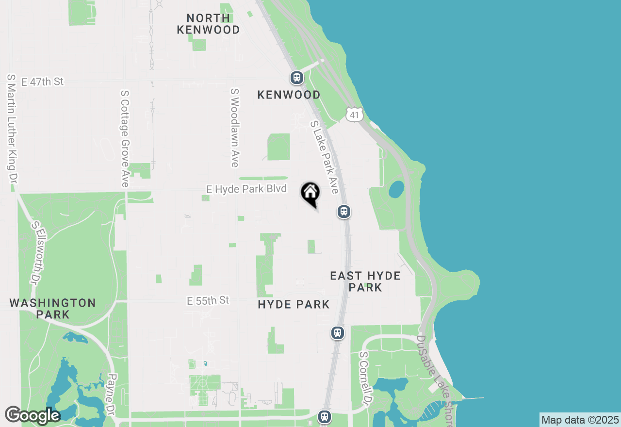 Map of 5203 S Blackstone Avenue #G, Chicago, IL 60615