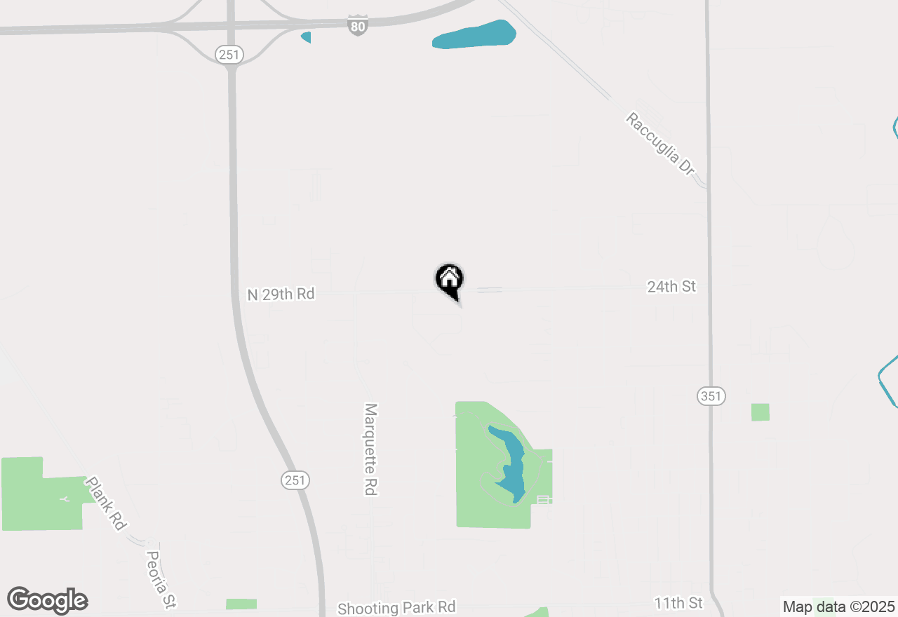 Map of 605 34th Street, Peru, IL 61354