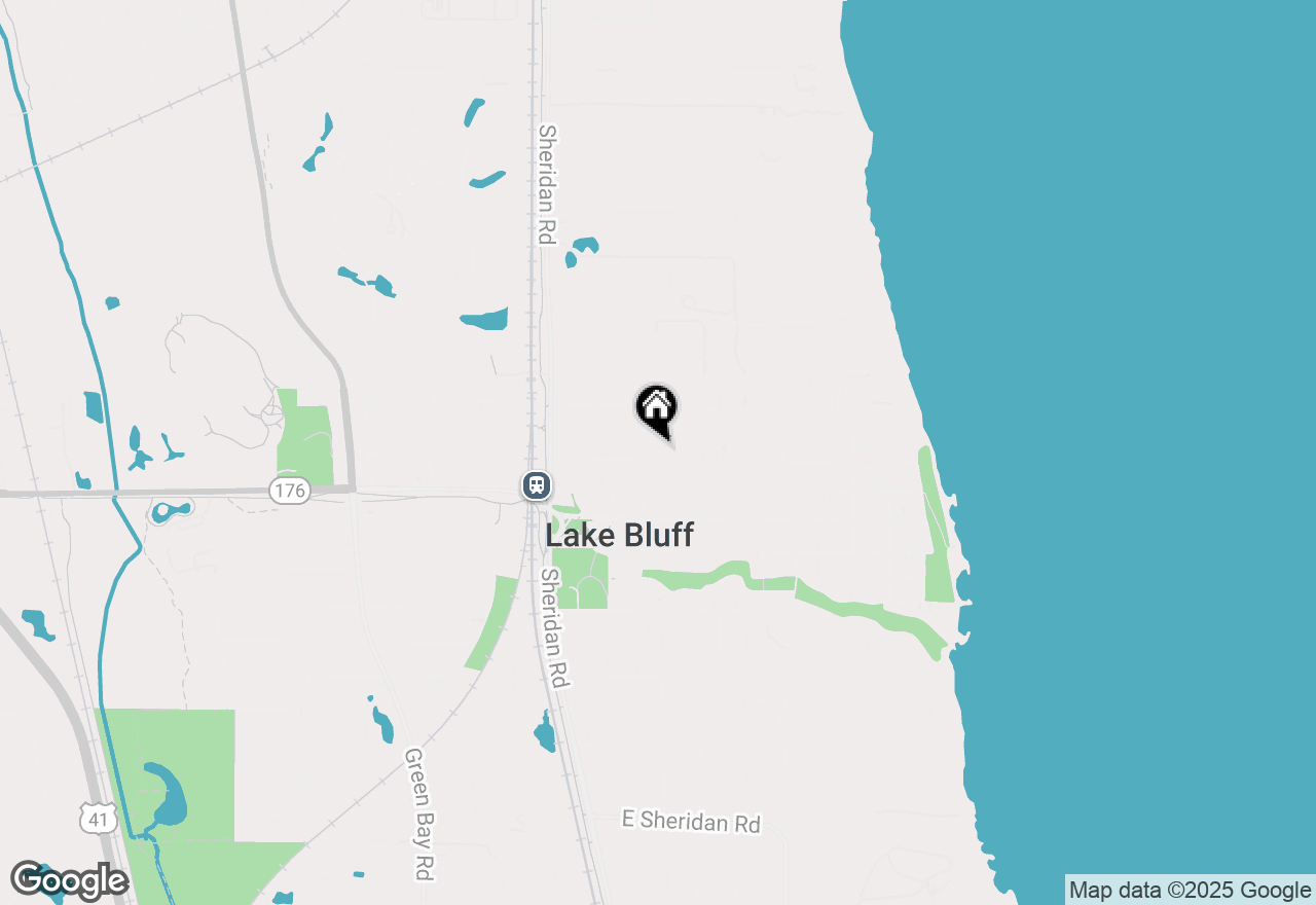 Map of 210 E North Avenue, Lake Bluff, IL 60044