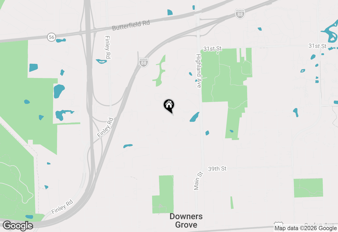 Map of 3524 Saratoga Avenue, Downers Grove, IL 60515