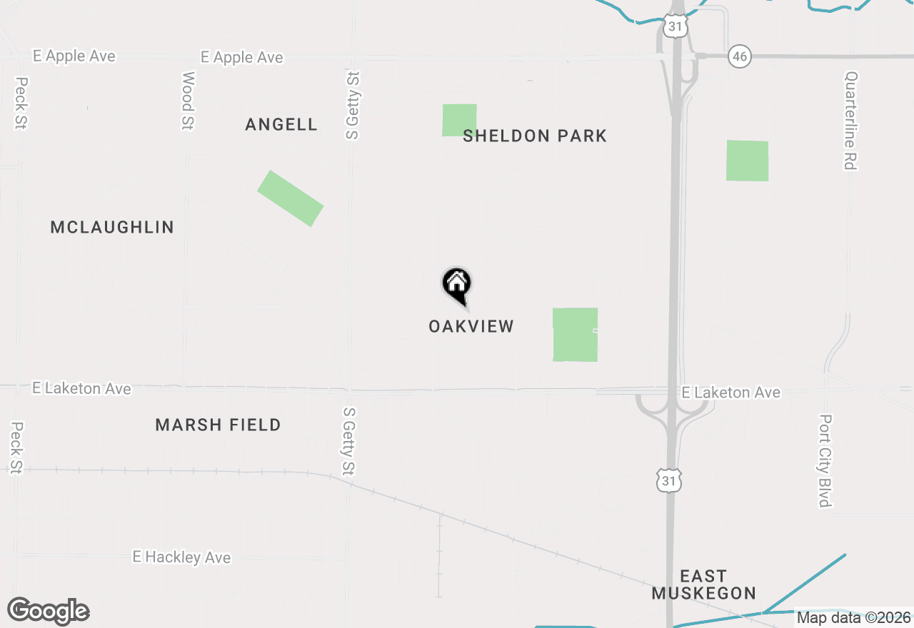 Map of 1061 E Forest Avenue, Muskegon, MI 49442