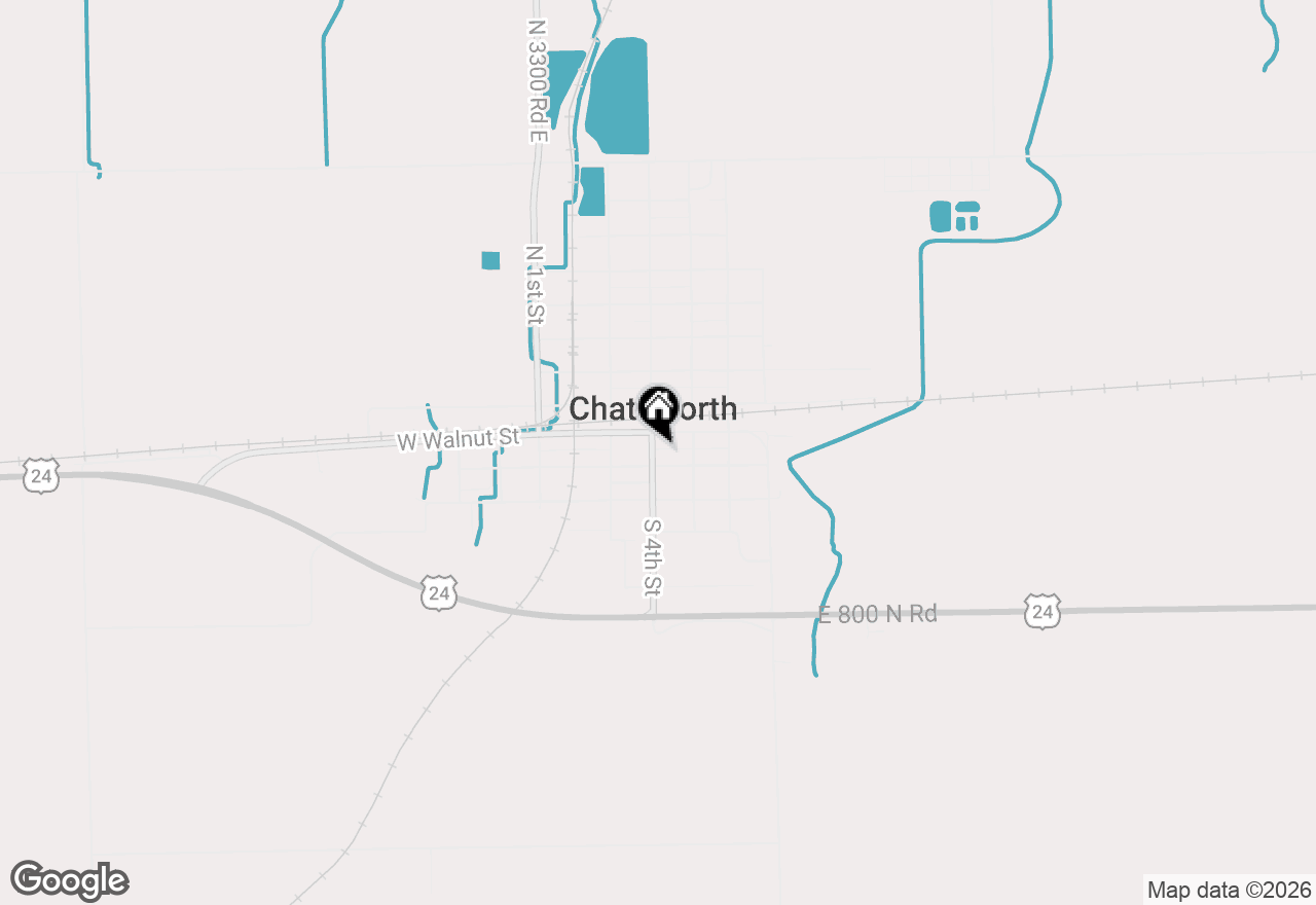 Map of 103 S 4th Street, Chatsworth, IL 60921