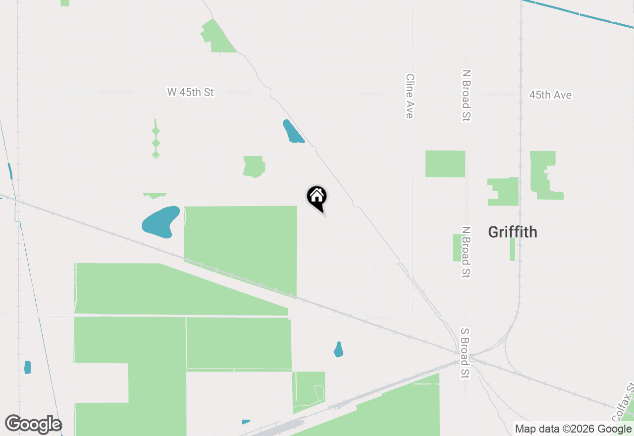 Map of 430 N True Street, Griffith, IN 46319