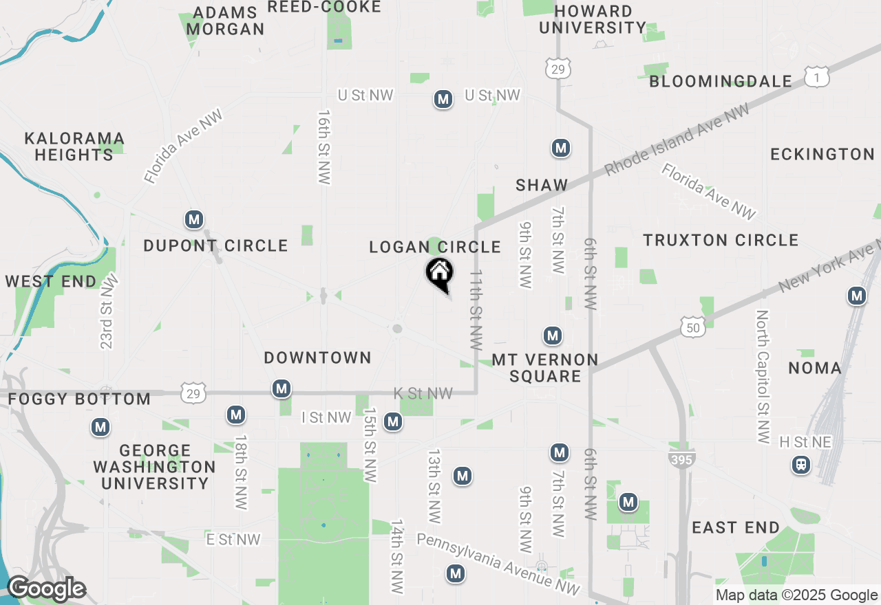 Map of 1245 13th Street Nw #708, Washington, DC 20005