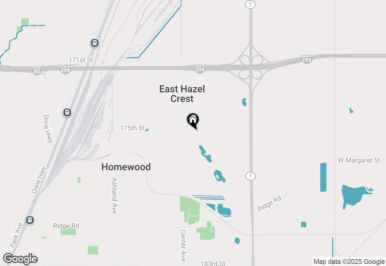 Map of 1131 175th Street #B, Homewood, IL 60430