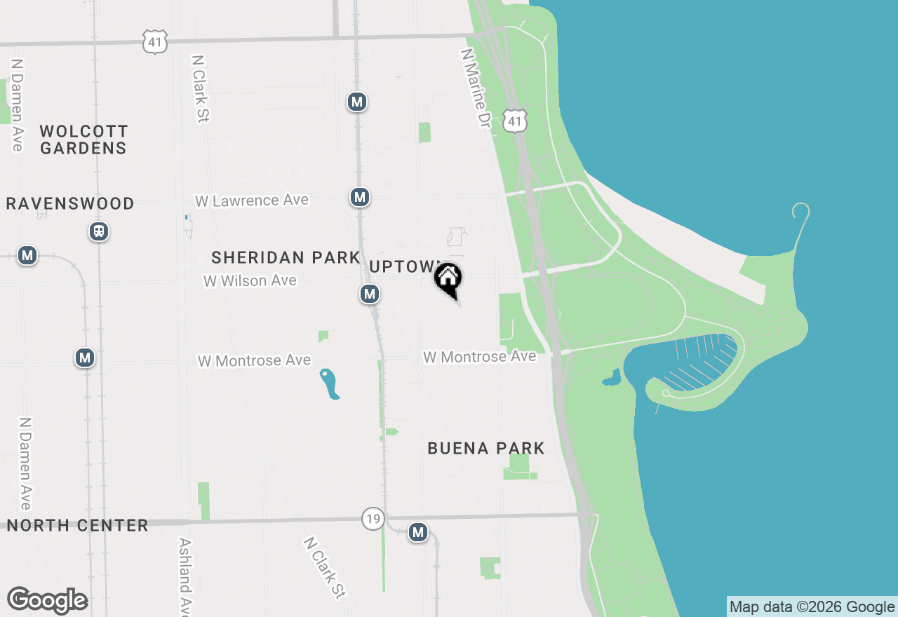 Map of 908 W Sunnyside Avenue #2C, Chicago, IL 60640
