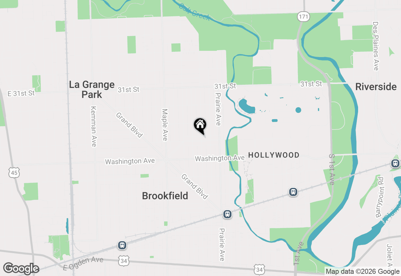 Map of 9000 Monroe Avenue, Brookfield, IL 60513