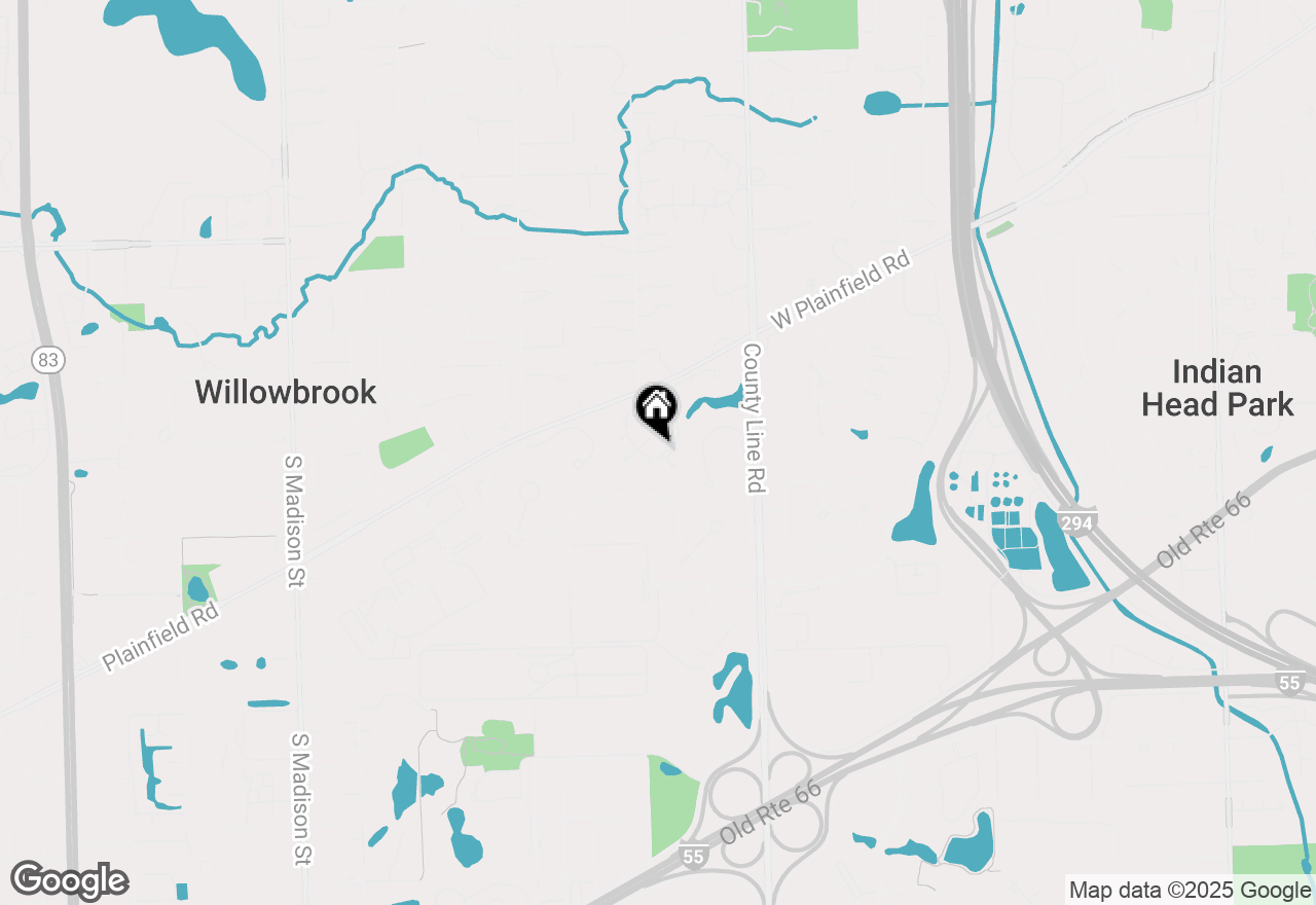 Map of 802 Kenmare Drive, Burr Ridge, IL 60527