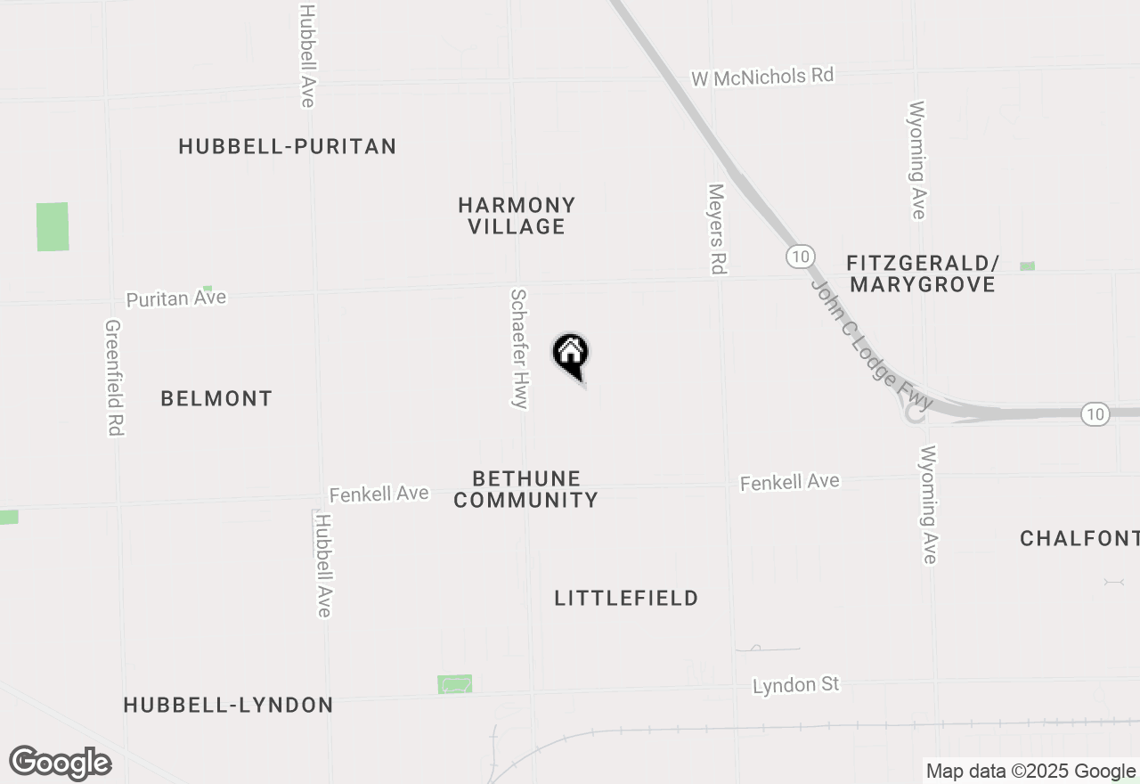 Map of 15510 Snowden Street, Detroit, MI 48227