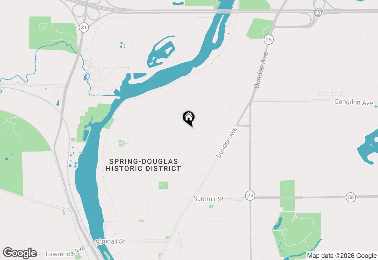 Map of 909 Augusta Avenue, Elgin, IL 60120