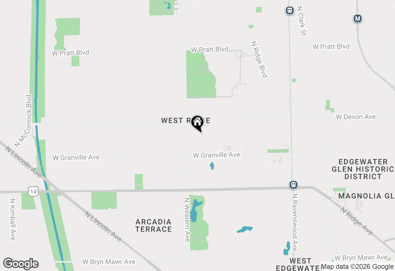 Map of 2316 W Rosemont Avenue #3, Chicago, IL 60659