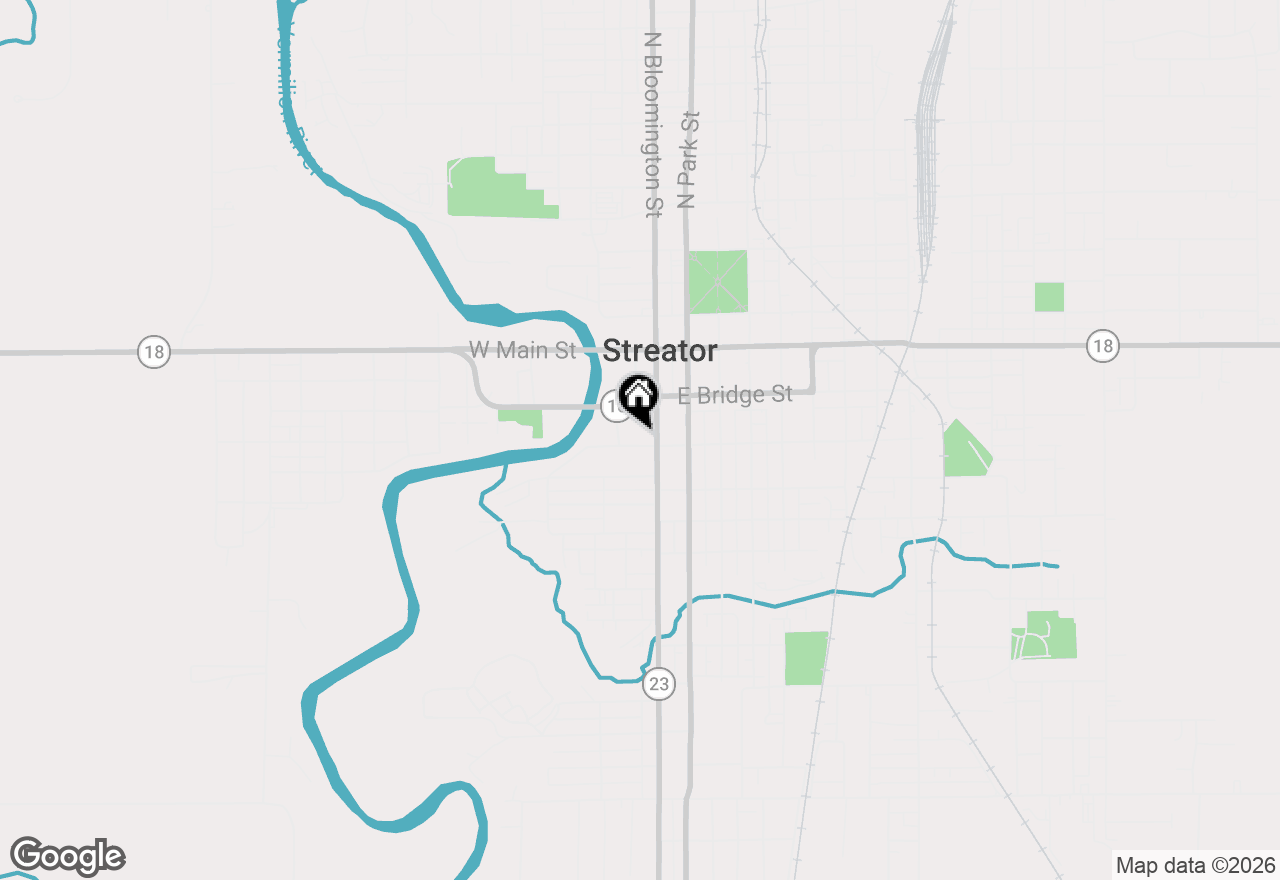 Map of 108 W Wilson Street, Streator, IL 61364