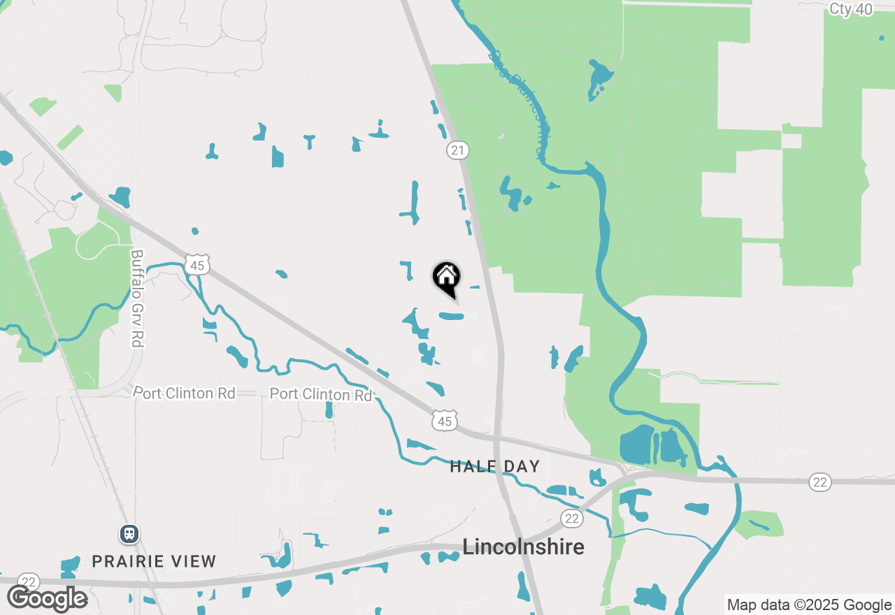 Map of 1253 Georgetown Way, Vernon Hills, IL 60061