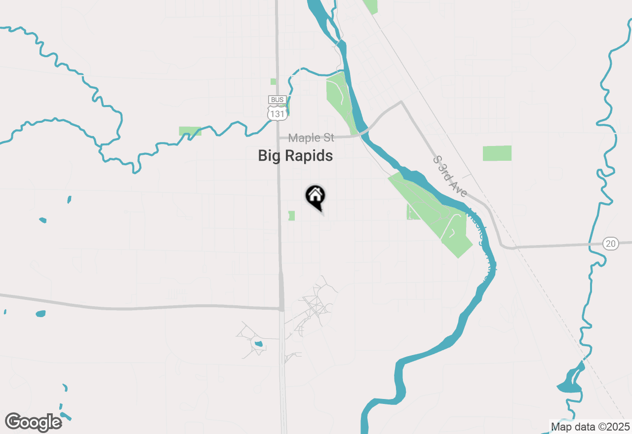 Map of 426 S Warren Avenue, Big Rapids, MI 49307