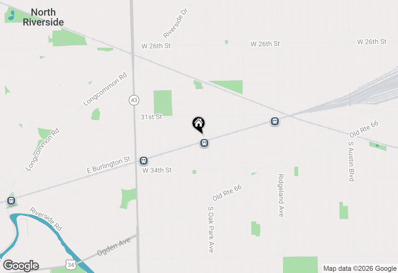 Map of 3208 Grove Avenue #2, Berwyn, IL 60402