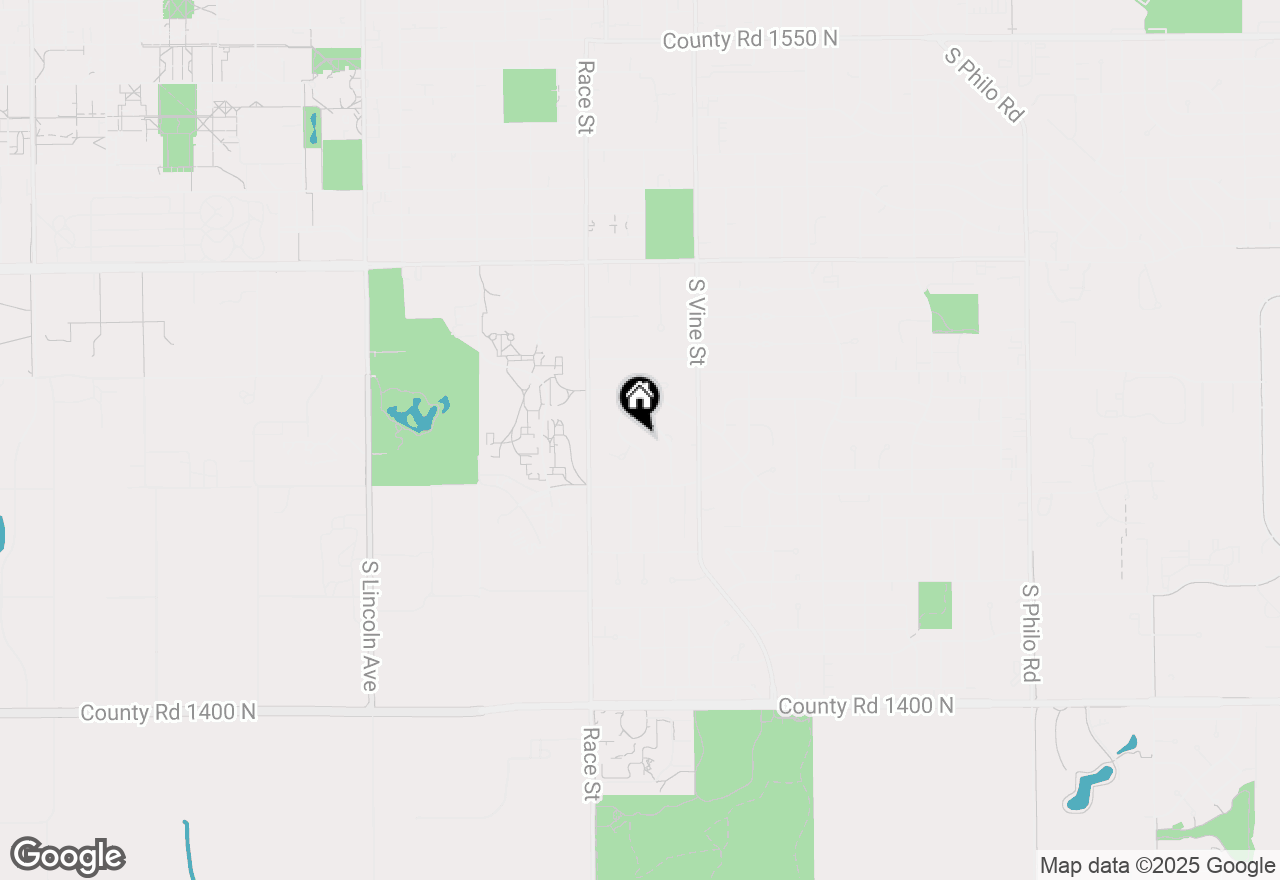 Map of 2014 Boudreau Drive, Urbana, IL 61801