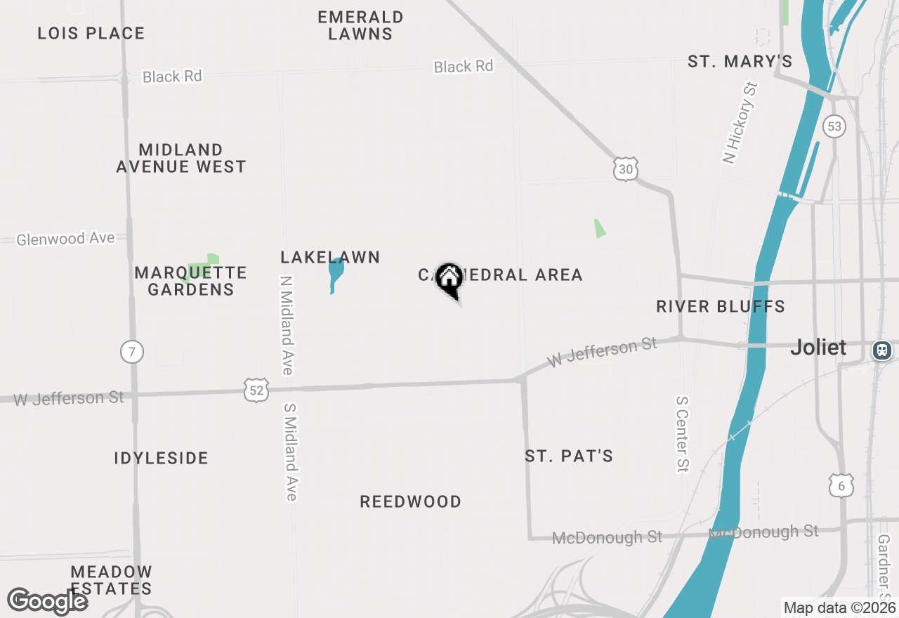 Map of 958 Campbell Street, Joliet, IL 60435