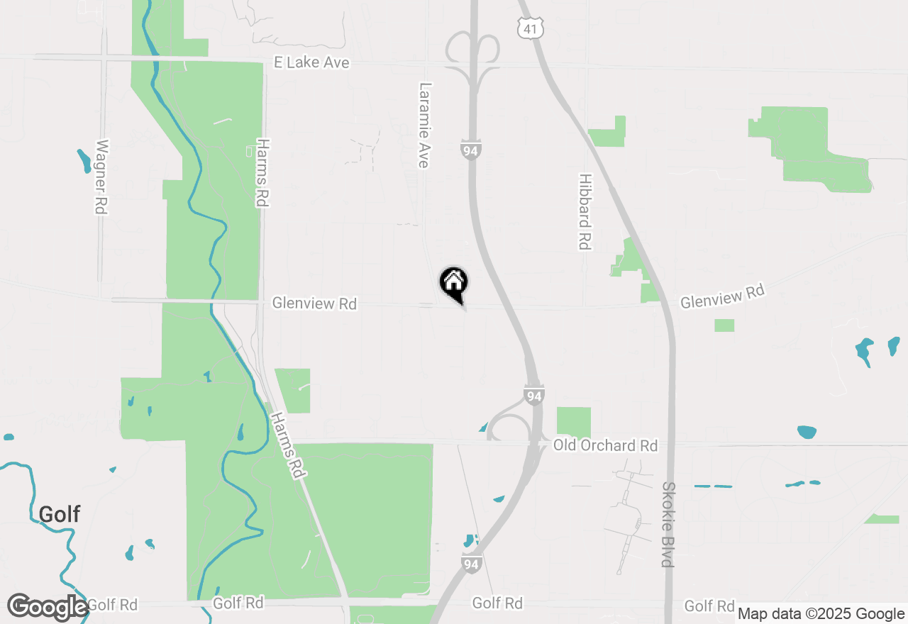 Map of 25 Wilmette Avenue, Glenview, IL 60025