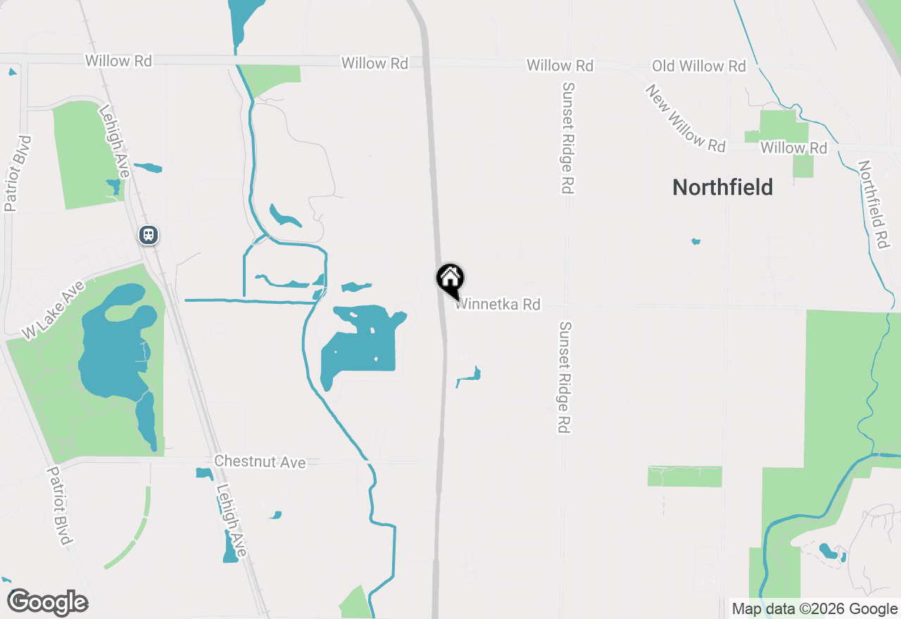 Map of 1617 Winnetka Road #1617, Glenview, IL 60025