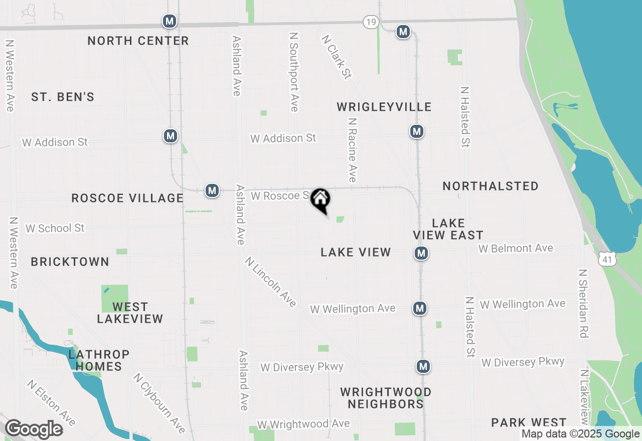 Map of 1318 W School Street, Chicago, IL 60657