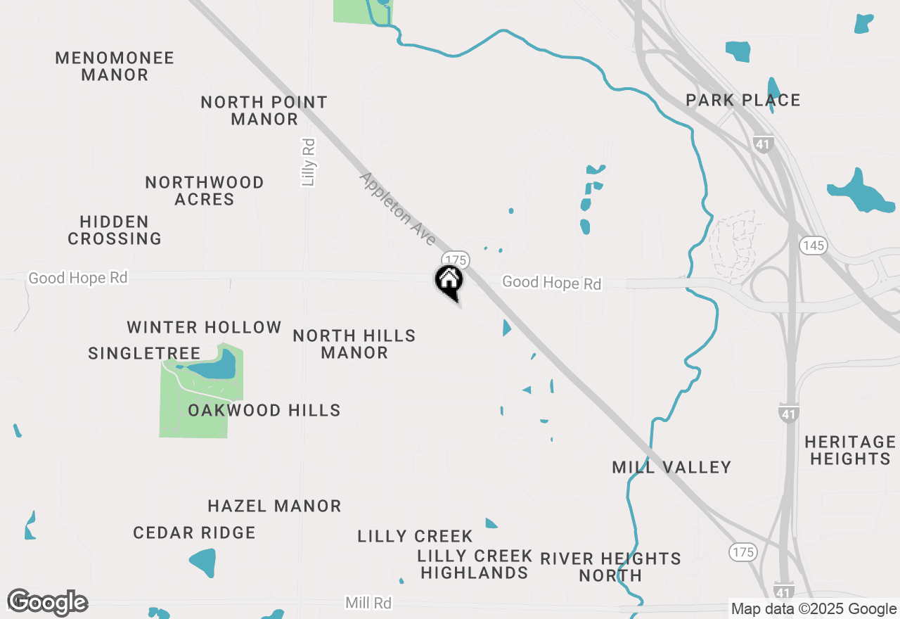 Map of Lt2 Good Hope Rd, Menomonee Falls, WI 53051