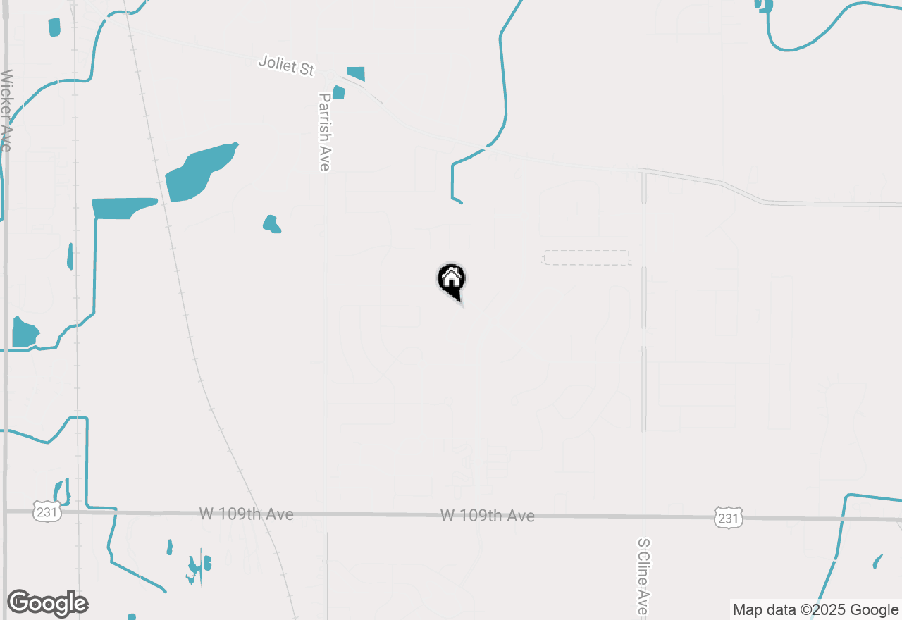 Map of 10384 Redwood Drive, St. John, IN 46373