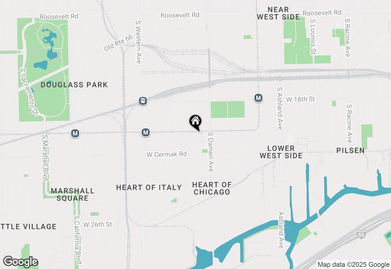 Map of 2052 W 21st Street, Chicago, IL 60608