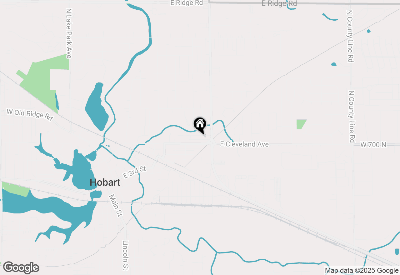 Map of 1321 Jackson Street, Hobart, IN 46342