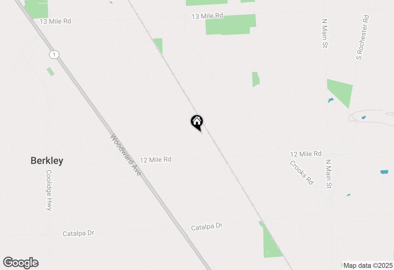 Map of 1607 Sycamore Avenue, Royal Oak, MI 48073