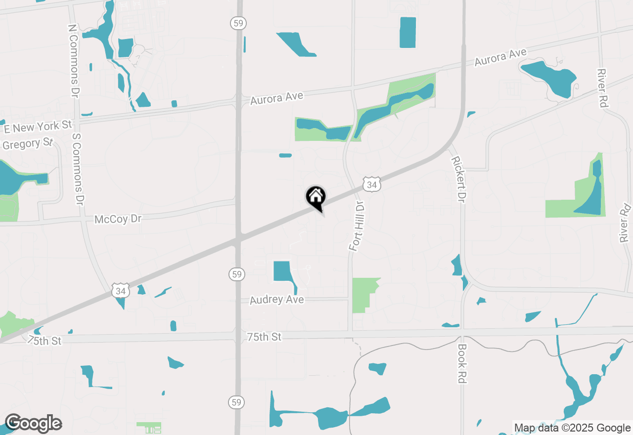 Map of 822 Shandrew Drive, Naperville, IL 60540