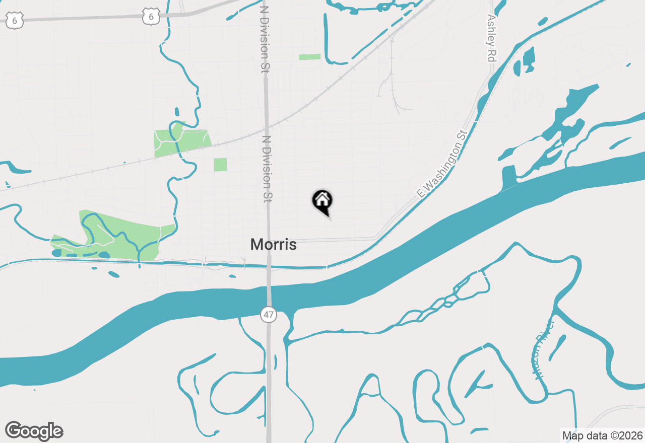 Map of 628 E Main Street, Morris, IL 60450
