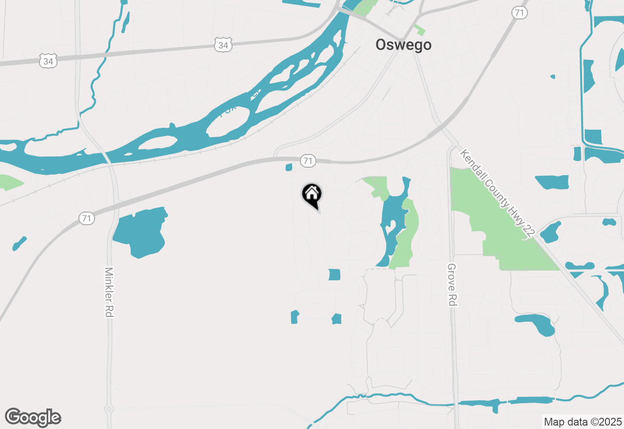 Map of 328 Persimmon Lane, Oswego, IL 60543