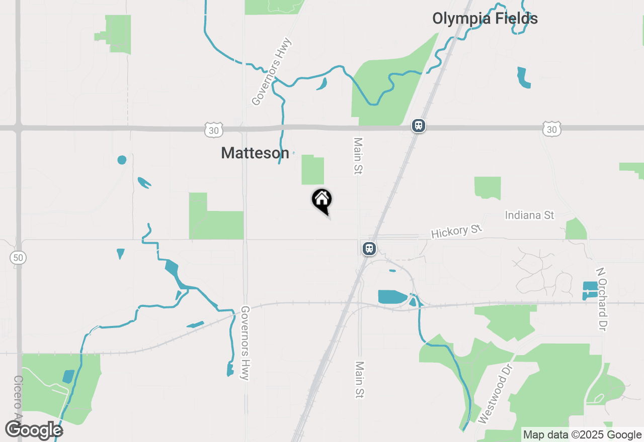 Map of 3727 214th Place #1A, Matteson, IL 60443