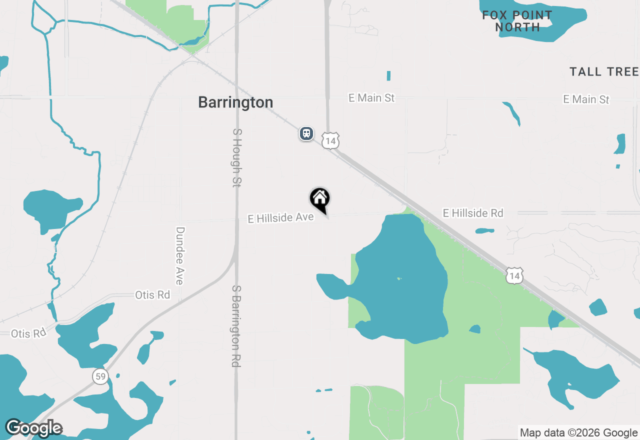 Map of 517 E Hillside Avenue, Barrington, IL 60010