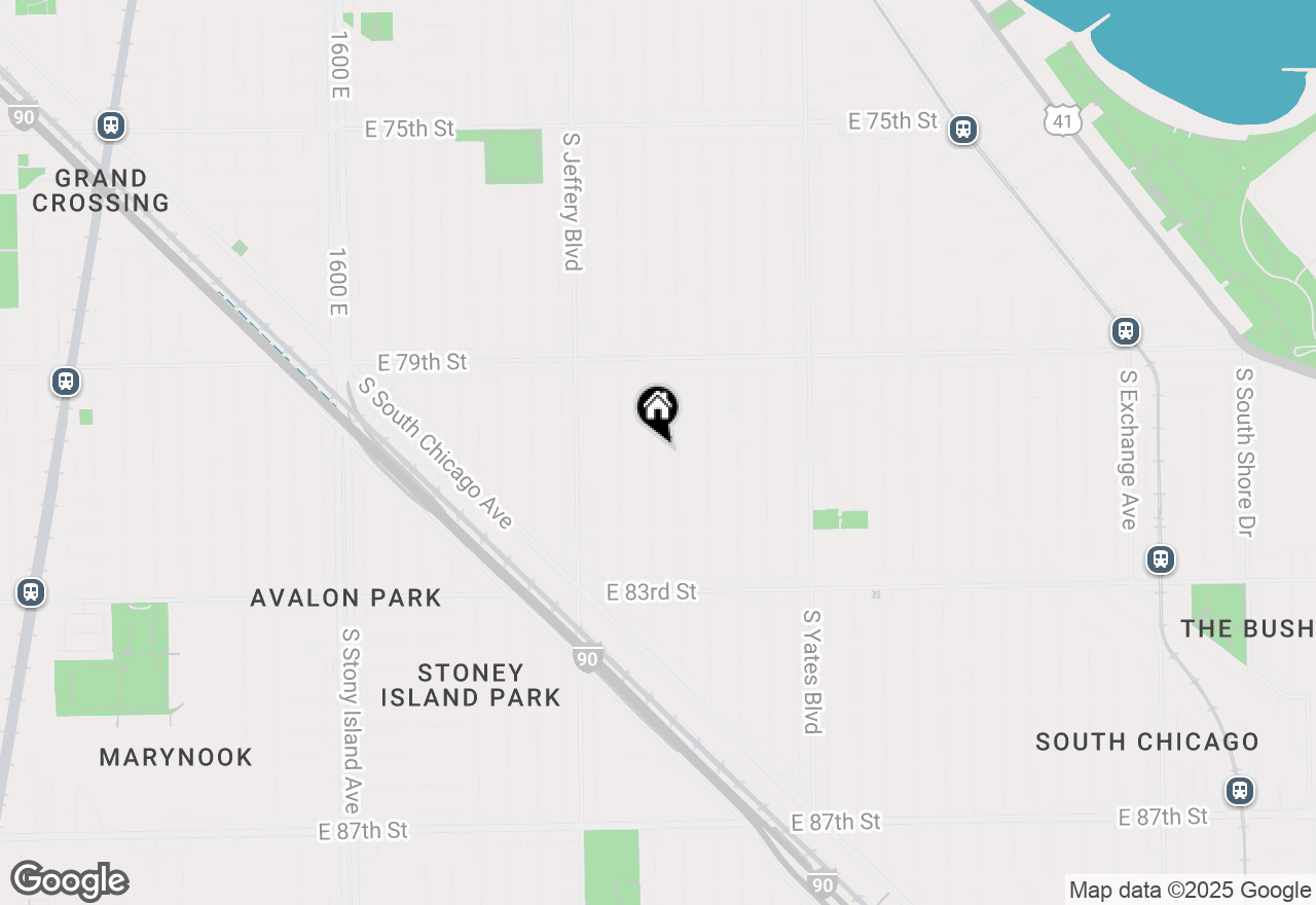 Map of 8036 S Merrill Avenue, Chicago, IL 60617