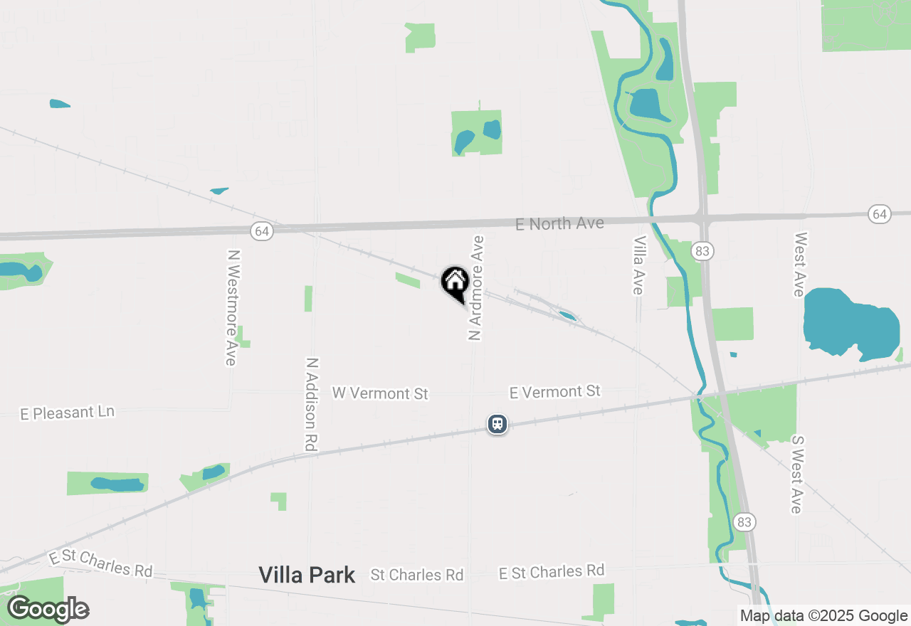 Map of 609 N Princeton Avenue, Villa Park, IL 60181