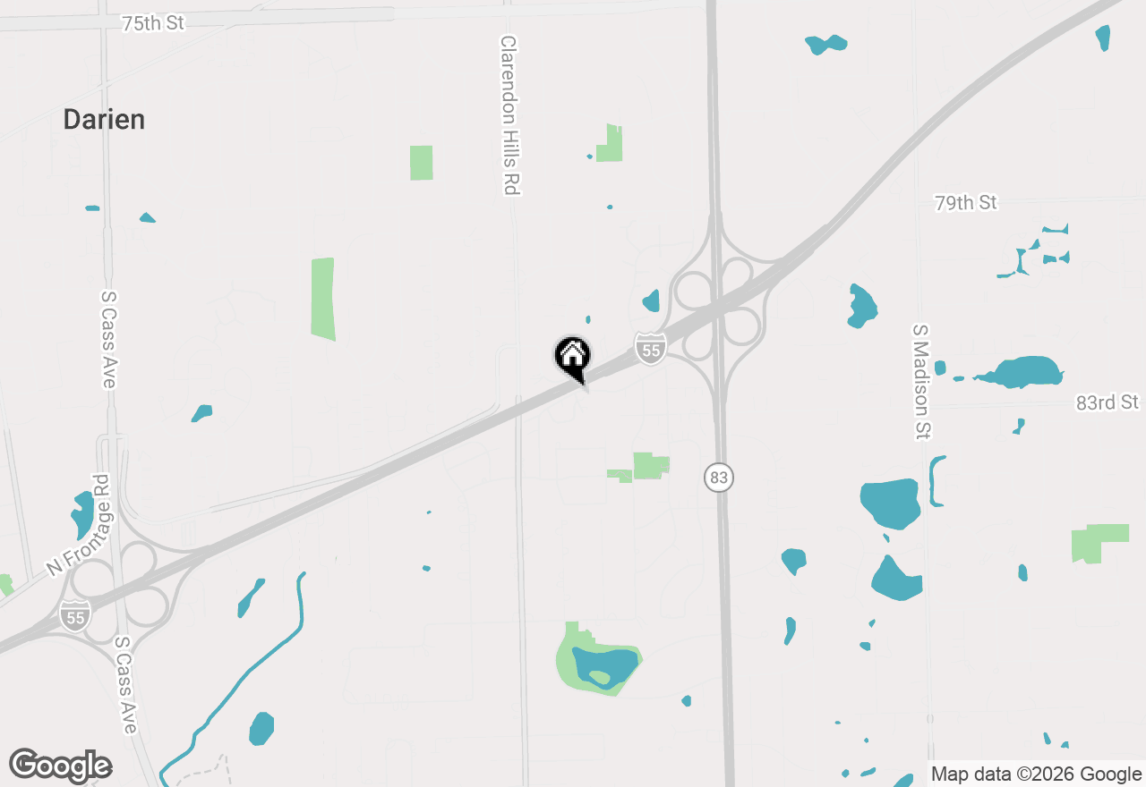 Map of 9S220 S Frontage Road #101, Willowbrook, IL 60527