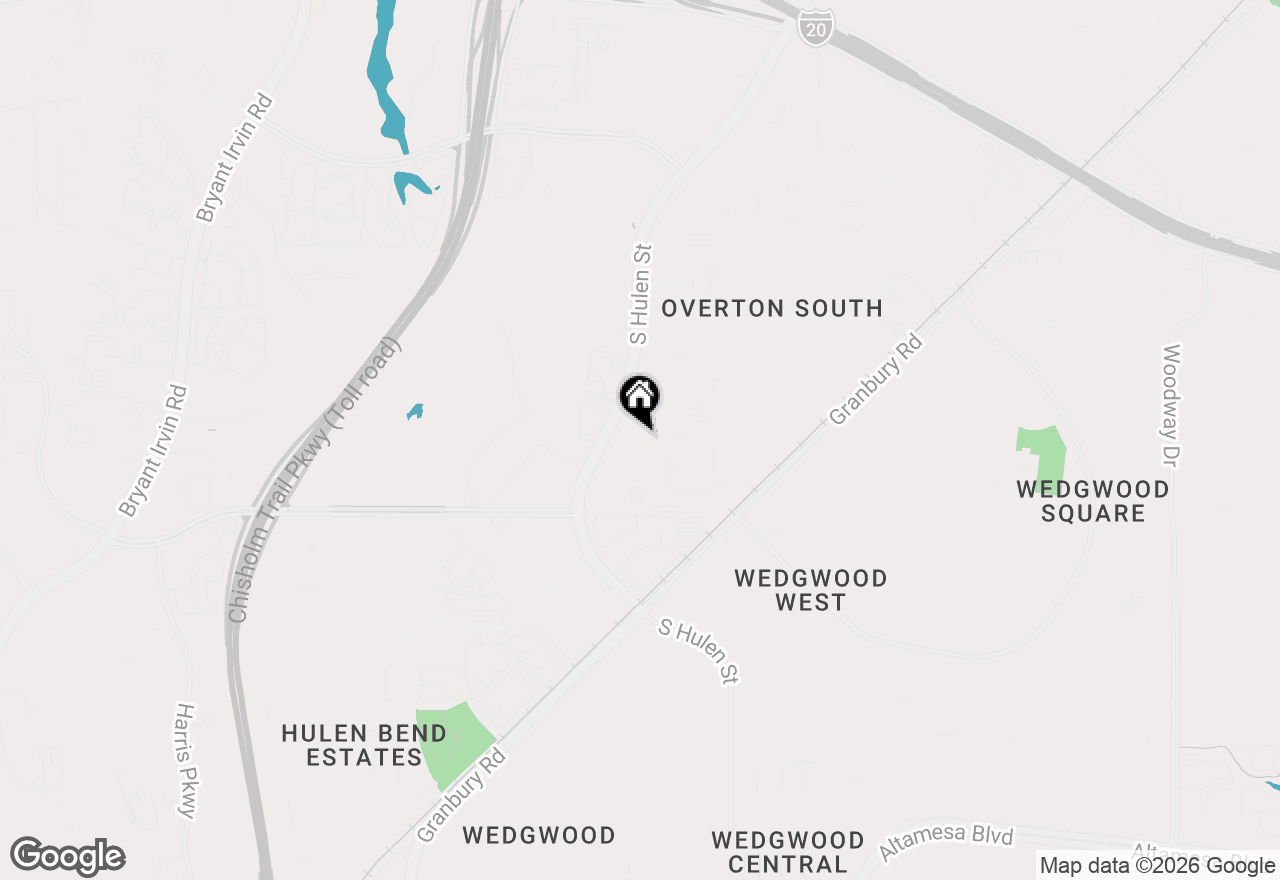 Map of 5716 Ridgerock Road, Fort Worth, TX 76132