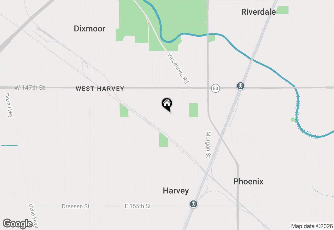 Map of (Address confidential), Harvey, Illinois 60426