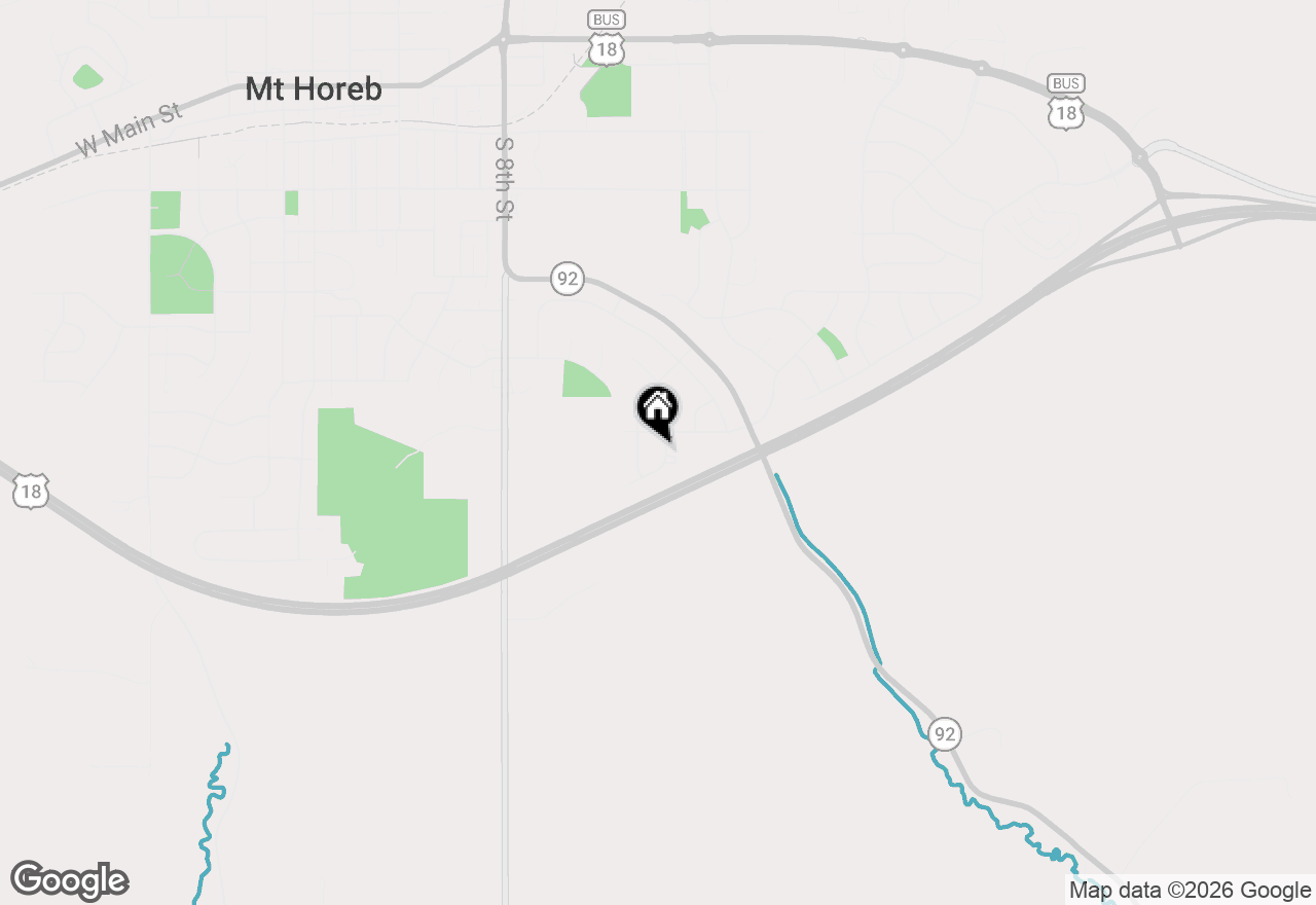 Map of 1216 Temple Drive, Mount Horeb, WI 53572