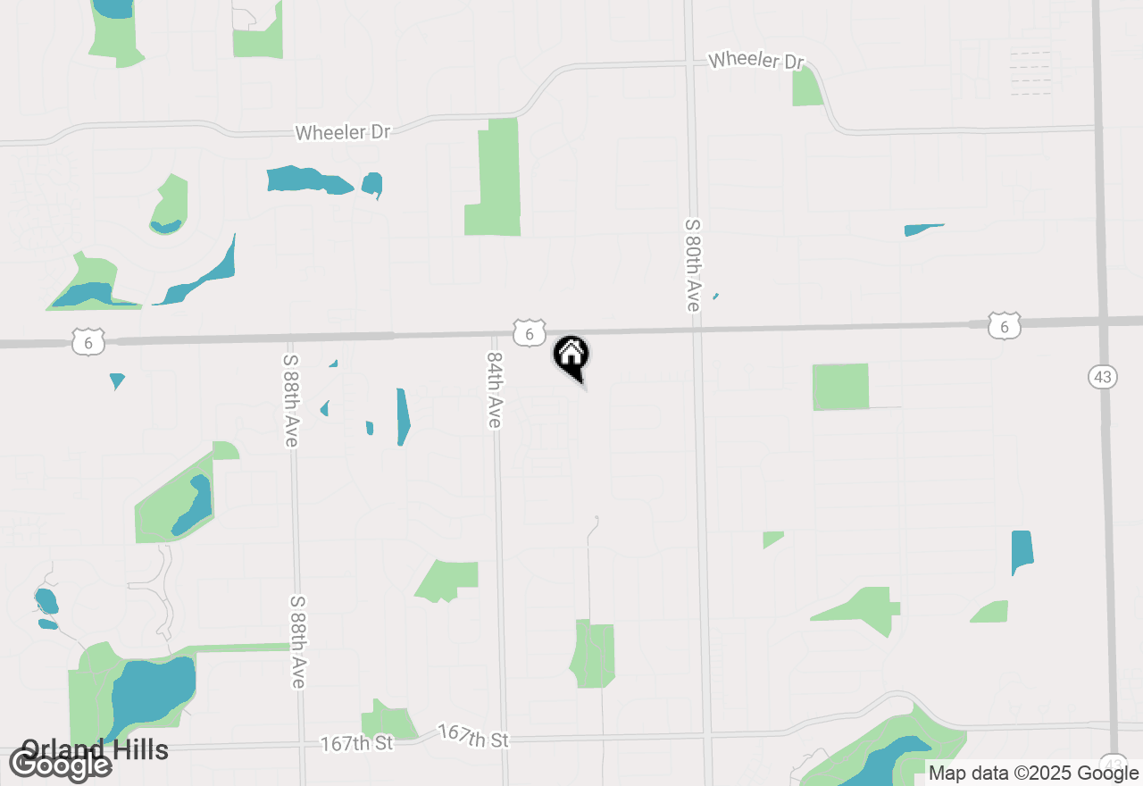 Map of 16001 Eagle Ridge Drive #2N, Tinley Park, IL 60477