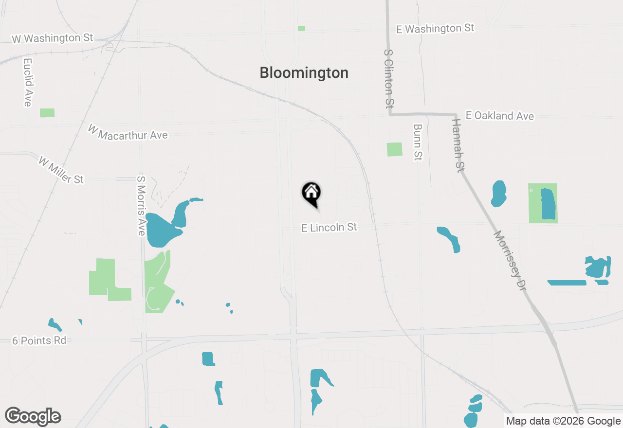 Map of 1201 S Wright Street, Bloomington, IL 61701