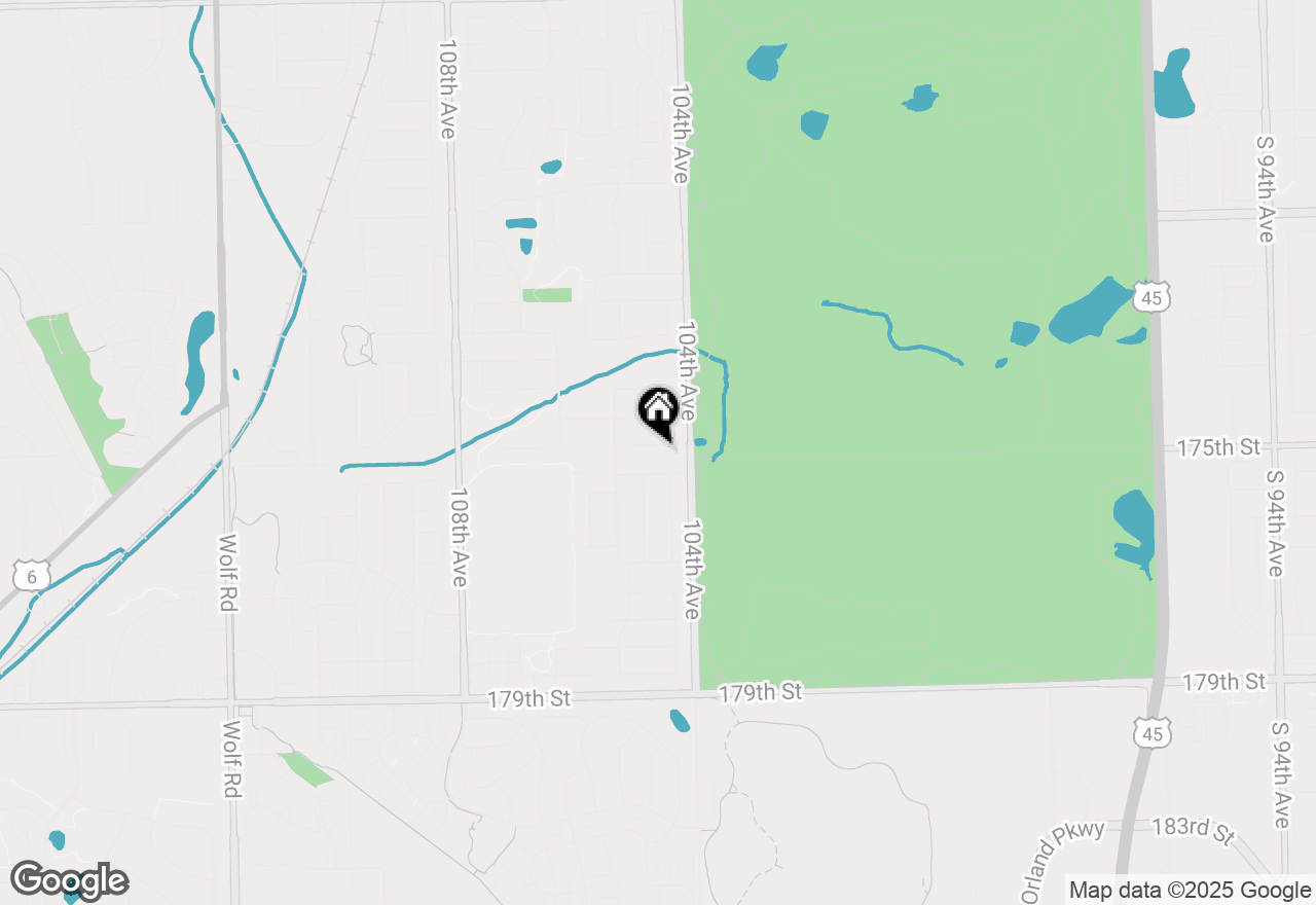 Map of 10433 San Luis Lane, Orland Park, IL 60467