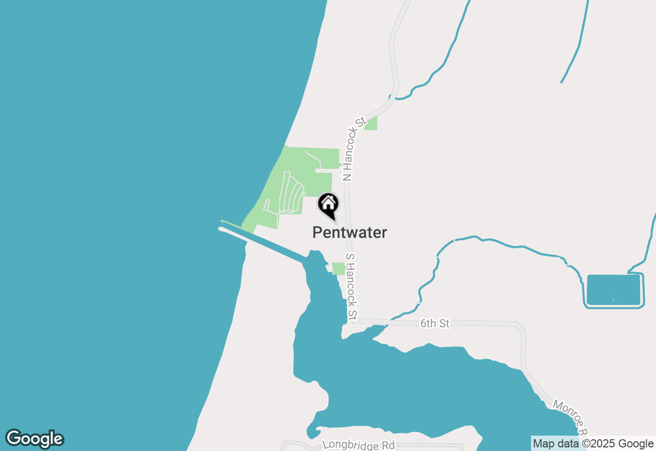 Map of 41 N Dover Street, Pentwater, MI 49449