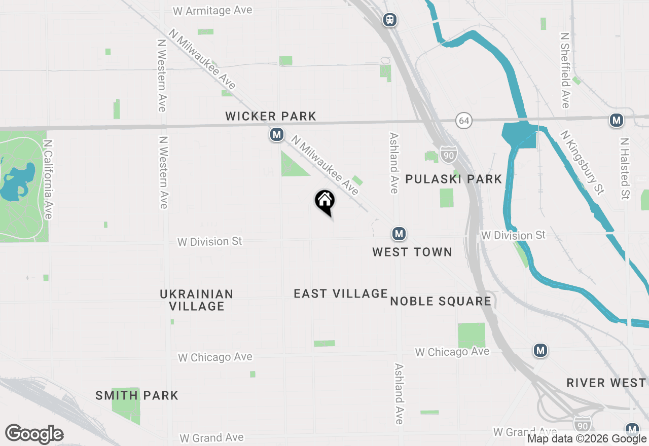 Map of 1233 N Marion Court, Chicago, IL 60622