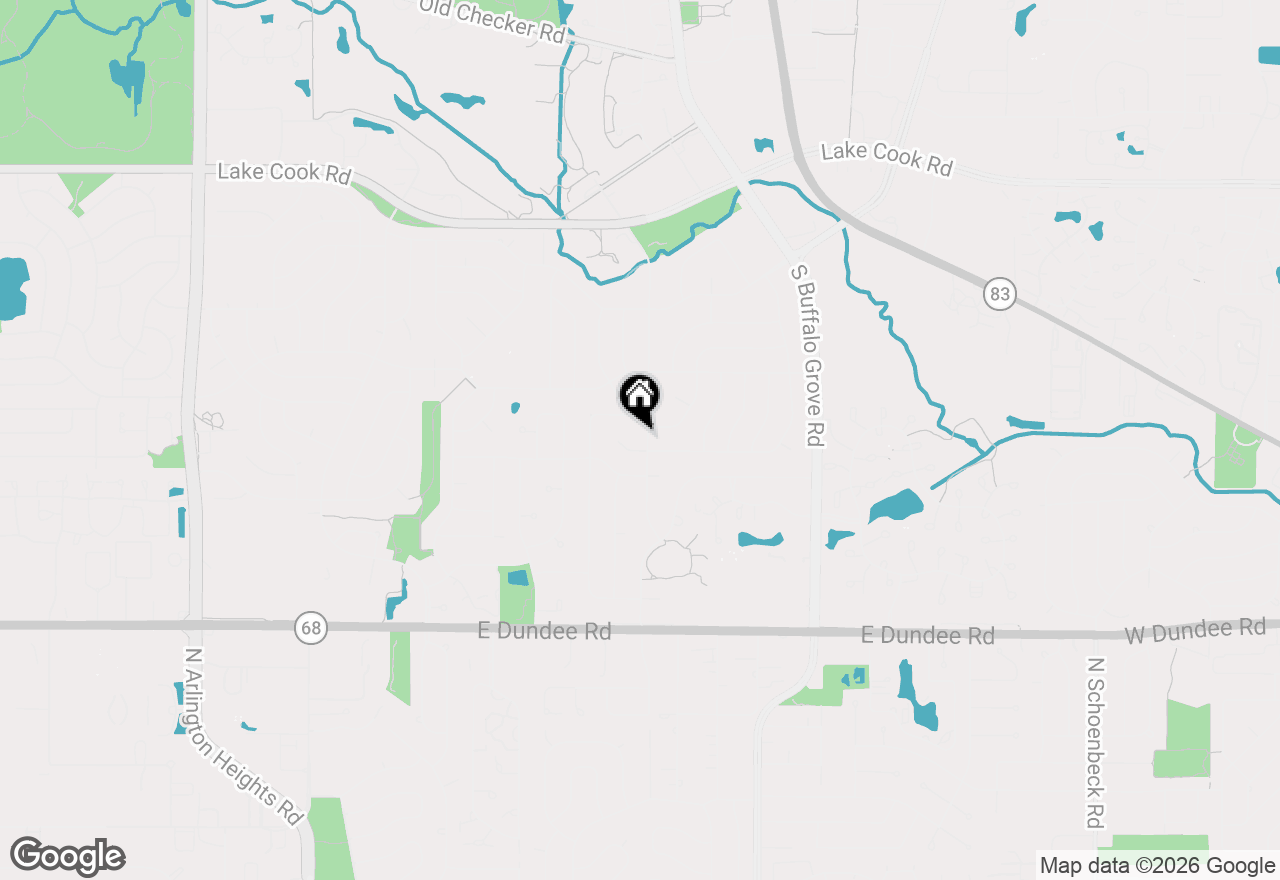 Map of 496 Raupp Boulevard, Buffalo Grove, IL 60089